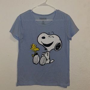 Snoopy with Woodstock Vintage Tee Shirt